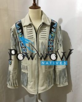 Western Style Eagle Beaded Fringes Jacket WJ01