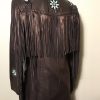 Western Leather Fringe Jacket for Men FJ10151