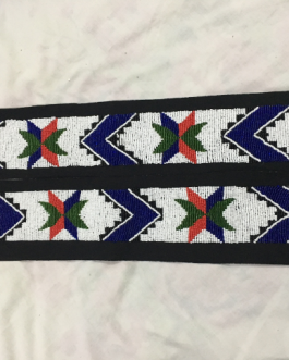 Handmade Native American Sioux Design Beadwork 2 Stripes BWD165