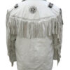 Western Leather Fringe Jacket for Men FJWH12