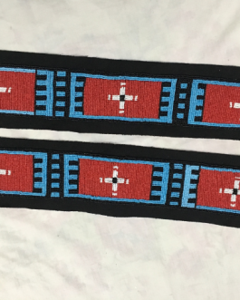 Handmade Native American Sioux Design Beadwork 2 Stripes BWD134