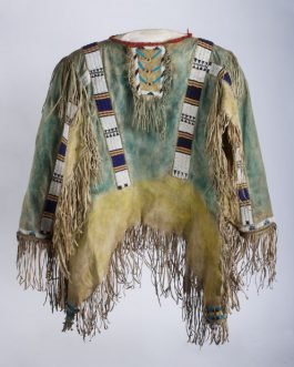 1800’s Old Style Native American Beaded Leather Shirt SX136