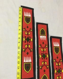 Handmade Native American Sioux Design Beadwork 2 Stripes BWD205