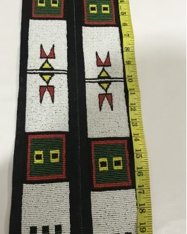 Handmade Native American Sioux Design Beadwork 2 Stripes BWD41