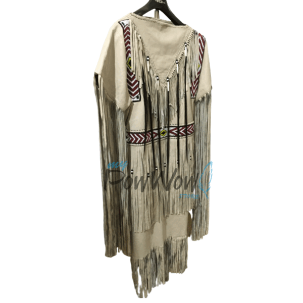 Leather Wedding Dress Powwow Regalia PWD210