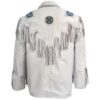 21I Western Leather Fringe Jacket for Men FJWH21