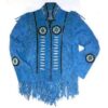 23 Western Leather Fringe Jacket for Men FJS23
