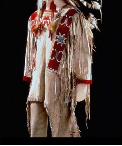 1800's Old Native American Beige Buckskin Leather Powwow Regalia SIOUX  Beaded War Shirt NA238