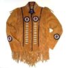 Western Leather Fringe Jacket for Men23C Western Leather Fringe Jacket for Men