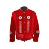 23E Western Leather Fringe Jacket for Men FJS23