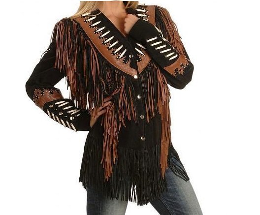 Mens Mountain Man Tan Buckskin Leather Fringes Shirt MMT452 - MyPowwowStore