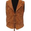 Western Leather Fringe Vest for Men 25 Western Leather Fringe Vest for Men
