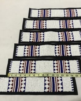 Handmade Native American Sioux Design Beadwork 2 Stripes BWD240