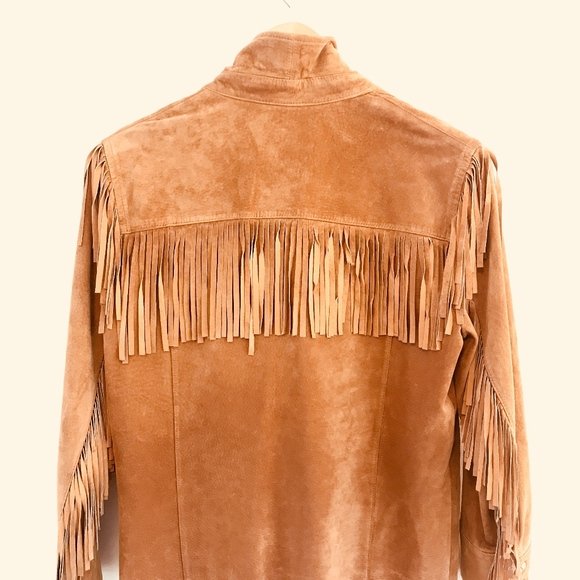 Mens Mountain Man Tan Buckskin Leather Fringes Shirt MMT452 - MyPowwowStore