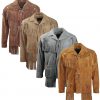 Western Brown Suede Leather Fringes Jacket FJ1041