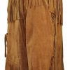 Western Brown Suede Leather Fringes Jacket FJ1041