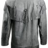 Western Brown Suede Leather Fringes Jacket FJ1041
