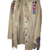 Western Leather Fringe Jacket for Men