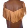 Western Leather Fringe Vest for Men VJ10474