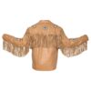 Western Leather Fringe Jacket for Men FJ10492