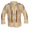 Western Leather Fringe Jacket for Men