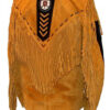 Western Leather Fringe Jacket for Men FJS60