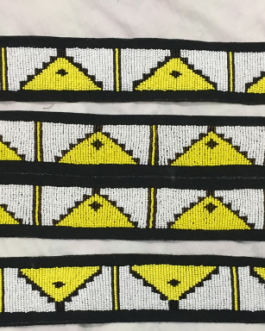 Handmade Native American Sioux Design Beadwork 2 Stripes BWD443