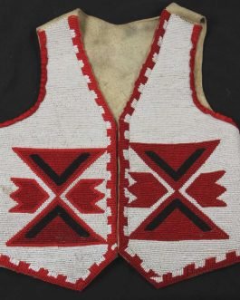 1800’s Old Style Native American SIOUX Beaded Vest NSXV107