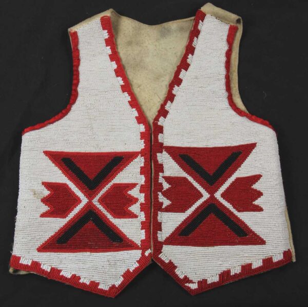 Native American Handmade Beaded Vest for Powwow NSXV107