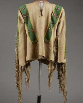 1800’s Old Style Native American Sioux Beaded Leather Shirt SX848