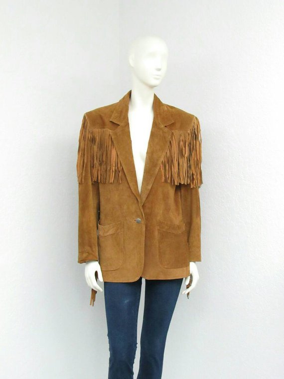 Mens Mountain Man Tan Buckskin Leather Fringes Shirt MMT452 - MyPowwowStore