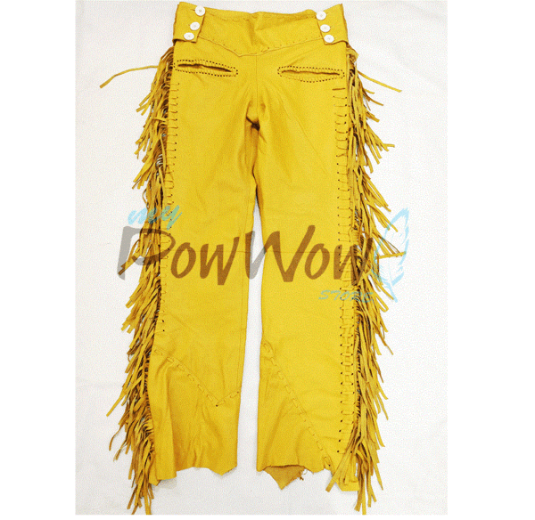 Buckskin Leather Fringes Pant Native American FP226