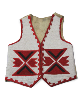 Native American Handmade Beaded Vest for Powwow NSXV107