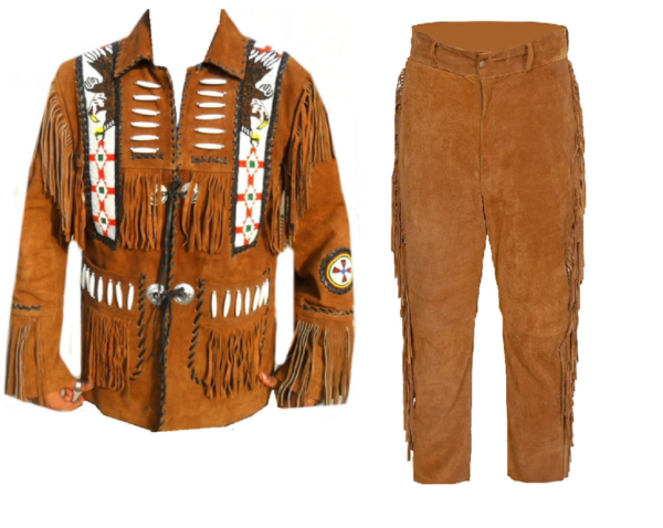 Leather Fringe Outfit For Men