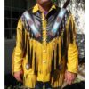 Western Leather Fringe Jacket for Men100 Western Leather Fringe Jacket for Men