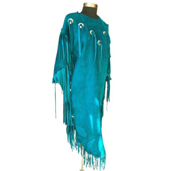 Leather Wedding Dress Powwow Regalia WD4103