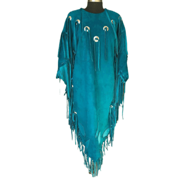 Leather Wedding Dress Powwow Regalia WD4103