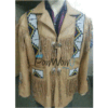 Western Leather Fringe Jacket for Men