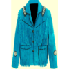 Western Leather Fringe Jacket for Men