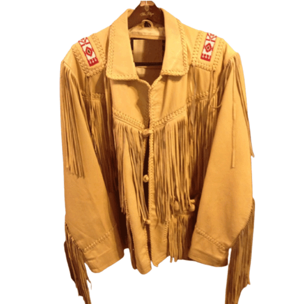 Western Leather Fringe Jacket for Men185 Western Leather Fringe Jacket for Men