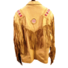 185B Western Leather Fringe Jacket for Men WLJ1185