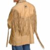 Western Leather Fringe Jacket for Men FJ1018