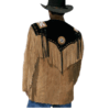 Western Leather Fringe Jacket for Men FJ1036