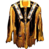 Western Leather Fringe Jacket for Men FJ1043