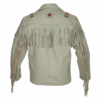 494 Western Leather Fringe Jacket for Men WLJ494