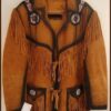85 - Copy Western Leather Fringe Jacket for Men FJ1085