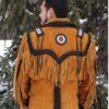 85B Western Leather Fringe Jacket for Men FJ1085