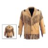 86B Western Leather Fringe Jacket for Men FJ1086