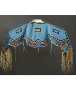 1800’s Style Native American Sioux Beaded Hide Wedding Dress Yoke Powwow Regalia WDY445