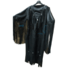 Leather Wedding Dress Powwow Regalia WDBLK22